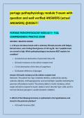 portage pathophysiology module 9 exam with &NewLine;question and well verified ANSWERS &lpar;actual &NewLine;ANSWERS&rpar; &commat;2026&excl;&excl;&excl; 