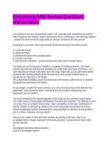 Embalming NBE Review Questions and Answers