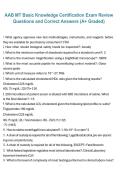 Package deal for AAB MT-  Exam Study Guide with Questions and 100&percnt; Verified Answers A&plus; Graded &ndash; Comprehensive Certification Study