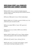 RPPO EXAM SCRIPT 2026 COMPLETE QUESTIONS AND CORRECT ANSWERS