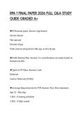 RPA 1 FINAL PAPER 2026 FULL Q&A STUDY GUIDE GRADED A&plus;
