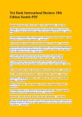 Testbank&colon; International Business&comma; 18th Edition &lpar;Daniels&comma; Radebaugh&comma; Sullivan&rpar; All Chapters PDF