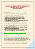 FME CERTIFIED PROFESSIONAL EXAM BANK COMPLETE QUESTIONS &NewLine;AND CORRECT DETAILED ANSWERS &lpar;VERIFIED ANSWERS&rpar; WITH &NewLine;RATIONALES &vert;ALREADY GRADED A&plus;&vert; &NewLine;&vert;BRAND NEW VERSION&excl;&excl;