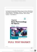 Clayton&rsquo;s Basic Pharmacology TEST BANK for Nurses 20th Edition Author