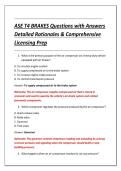 ASE T4 BRAKES Questions with Answers &NewLine;Detailed Rationales & Comprehensive &NewLine;Licensing Prep