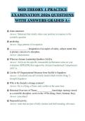SOD THEORY 1 PRACTICE EXAMINATION 2026 QUESTIONS WITH ANSWERS GRADED A&plus;