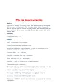 WGU HESI Dosage Calculation Study Guide&colon; Practice Exam Questions&comma; Step-by-Step Solutions & Conversions