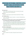 SPOTTER NETWORK CERTIFICATION SCRIPT 2026 QUESTIONS WITH SOLUTIONS GRADED A&plus;