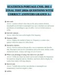 STATISTICS PORTAGE CNSL 503 1 FINAL TEST 2026 QUESTIONS WITH CORRECT ANSWERS GRADED A&plus;&period;pdf&NewLine;&NewLine;