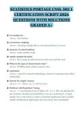 STATISTICS PORTAGE CNSL 503 1 CERTIFICATION SCRIPT 2026 QUESTIONS WITH SOLUTIONS GRADED A&plus;&period;pdf&NewLine;&NewLine;