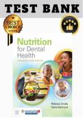 Test bank for Nutrition for Dental Health&colon; A Guide for the Dental Professional&comma; Enhanced 3rd Edition &lpar;Sroda&comma; Reinhard&rpar; &vert; All Chapters &lpar;1-18&rpar;