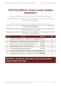 TCFP FIRE OFFICER I ACTUAL EXAM 2026&sol;2027 &vert; 60-Minute Certification Test &vert; Verified Q&A with Rationales &vert; Pass Guaranteed - A&plus; Graded&NewLine;&NewLine;