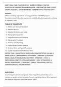 AMRT FINAL EXAM PRACTICE &vert; STUDY GUIDE &vert; TESTBANK &vert; PRACTICE&NewLine;QUESTIONS & ANSWERS &vert; EXAM PREPARATION &vert; CERTIFICATION EXAM &vert; LATEST&NewLine;UPDATE 2026&sol;2027 &vert; ADVANCED REVIEW &vert; COMPREHENSIVE PRACTICE EXAM
