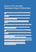 Testbank Edexcel GCSE June 2026 Mathematics Paper 3F Solved Paper &vert; Foundation Tier Calculator Exam&NewLine;&NewLine;