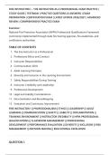 FIRE INSTRUCTOR I &ndash; THE INSTRUCTOR AS A PROFESSIONAL EXAM PRACTICE &vert;&NewLine;STUDY GUIDE &vert; TESTBANK &vert; PRACTICE QUESTIONS & ANSWERS &vert; EXAM&NewLine;PREPARATION &vert; CERTIFICATION EXAM &vert; LATEST UPDATE 2026&sol;2027 &vert; ADVANCED&NewLine;REVIEW &vert; COMPREHENSIVE PRACTICE EXAM
