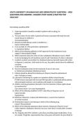 SOUTH UNIVERSITY SAVANNAH NSG 6005 DERMATOLOGY QUESTIONS &ndash; APEA QUESTIONS AND ANSWERS &vert; NSG6005 STUDY GUIDE & PRACTICE TEST 2026&sol;2027