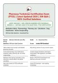 Pharmacy Technician Certification Exam PTCE Practice Test Bank 300 Questions and Answers with Rationales Latest 2026 Graded A&plus; Verified Solutions