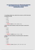 NYC ELECTRICIAN &lpar;DCAS&rpar; CIVIL SERVICE EXAM QUESTIONS WITH VERIFIED SOLUTIONS - UPDATED VERSION - COMPREHENSIVE REVIEW&NewLine;&NewLine;