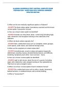 ALABAMA HOUSEHOLD PEST CONTROL COMPLETE EXAM PREPARATION - QUESTIONS WITH VERIFIED ANSWERS - UPDATED EDITION&NewLine;&NewLine;&NewLine;