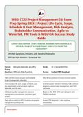 WGU C722 Project Management OA Exam Spring 2026 &vert; 300 Real Exam-Style Questions with 100&percnt; Verified Answers & Rationales &vert; Graded A&plus; &vert; Latest Edition &vert; Complete Study Guide