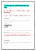 UCF Biology Exit Exam Study Guide &vert; Complete Practice Questions & Verified Answers &lpar;2026&ndash;2027 University of Central Florida&rpar;