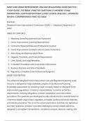 MARYLAND HOME IMPROVEMENT LAW AND REGULATIONS EXAM PRACTICE &vert;&NewLine;STUDY GUIDE &vert; TESTBANK &vert; PRACTICE QUESTIONS & ANSWERS &vert; EXAM&NewLine;PREPARATION &vert; CERTIFICATION EXAM &vert; LATEST UPDATE 2026&sol;2027 &vert; ADVANCED&NewLine;REVIEW &vert; COMPREHENSIVE PRACTICE EXAM