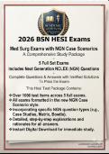 2026 BSN 266 HESI Med Surg Exams &vert; NGN Case Scenarios &vert; Questions & Answers &vert; &lpar;Digital Download&rpar;