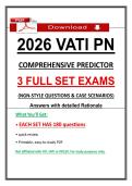 VATI PN Comprehensive Predictor 2026 Exit Exam with NGN Questions & Case Scenarios &ndash; &lpar;3 Full Set Exams&rpar; 