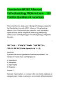 Chamberlain NR507 Advanced&NewLine;Pathophysiology Midterm Exam &ndash; 100&NewLine;Practice Questions & Rationales