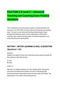 PGA PGM 3&period;0 Level 3 &ndash; Advanced&NewLine;Teaching and Coaching Exam Practice&NewLine;Questions