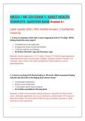 Chamberlain University NR324 Adult Health I Exam 1 &vert; Complete Practice Question Bank & Verified Answers &lpar;2026&ndash;2027 Update Guide&rpar;