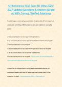 ScribeAmerica Final Exam ED &lpar;New 2026&sol; 2027 Update&rpar; Questions & Answers &lbrace;Grade A&rcub; 100&percnt; Correct &lpar;Verified Solutions&rpar;