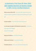 ScribeAmerica Final Exam ED &lpar;New 2026&sol; 2027 Update&rpar; Questions & Answers &lbrace;Grade A&rcub; 100&percnt; Correct &lpar;Verified Solutions&rpar;
