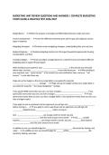BUDGETING UNIT REVIEW QUESTIONS AND ANSWERS &vert; COMPLETE BUDGETING STUDY GUIDE & PRACTICE TEST 2026&sol;2027&NewLine;&NewLine;