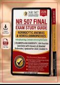 NR 507 Final Exam&colon; Normocytic Anemias & Hemoglobinopathies Study Guide &ndash; 200&plus; Practice Questions with Verified Answers & Detailed Rationales &vert; Chamberlain University &vert; 2026&sol;2027 Update &vert; Advanced Pathophysiology &vert; Graded A&plus; &vert; Instant Download