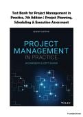 Project Management in Practice&comma; 7th Edition Test Bank &vert; Jack R&period; Meredith & Scott M&period; Shafer &vert; Complete Test Bank for Chapters 1&ndash;8