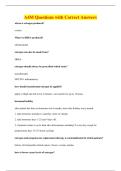 A4M Questions with Correct Answers
