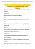 Cardiovascular Nutraceuticals and Endothelial&NewLine;Function&colon; A4M Questions with Correct&NewLine;Answers
