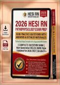 Ace Your 2026 HESI RN Pathophysiology Exam&colon; 200 NGN-Style Practice Questions with Answers & Detailed Rationales &ndash; Complete Question Bank &vert; Updated for 2026&sol;2027 &vert; Graded A&plus; &vert; Instant Download