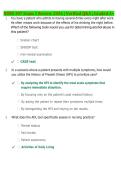NURS 307 Exam 1 Review 2026 &vert; Verified Q&A &vert; Graded A&plus;