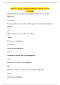 APHY 102 Exam Questions with Correct&NewLine;Answers