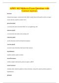 APHY 102 Midterm Exam Questions with&NewLine;Correct Answers