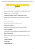 APHY 102 Practice Questions with Correct&NewLine;Answers