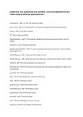 BUDGETING TEST QUESTIONS AND ANSWERS &vert; COMPLETE BUDGETING TEST STUDY GUIDE & PRACTICE EXAM 2026&sol;2027&NewLine;&NewLine;