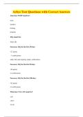 Arbys Test Questions with Correct Answers