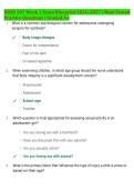 NURS 307 Week 1 Exam Blueprint 2026&ndash;2027 &vert; Most Tested &NewLine;Practice Questions &vert; Graded A&plus;