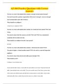 AZ-104 Practice Questions with Correct&NewLine;AnswersAZ-104 Practice Questions with Correct&NewLine;Answers