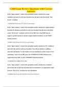 C268 Exam Review Questions with Correct&NewLine;Answers