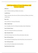C268 Spreadsheets Exam Questions with&NewLine;Correct Answers