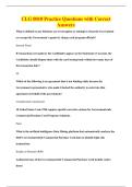 CLG 0010 Practice Questions with Correct&NewLine;Answers